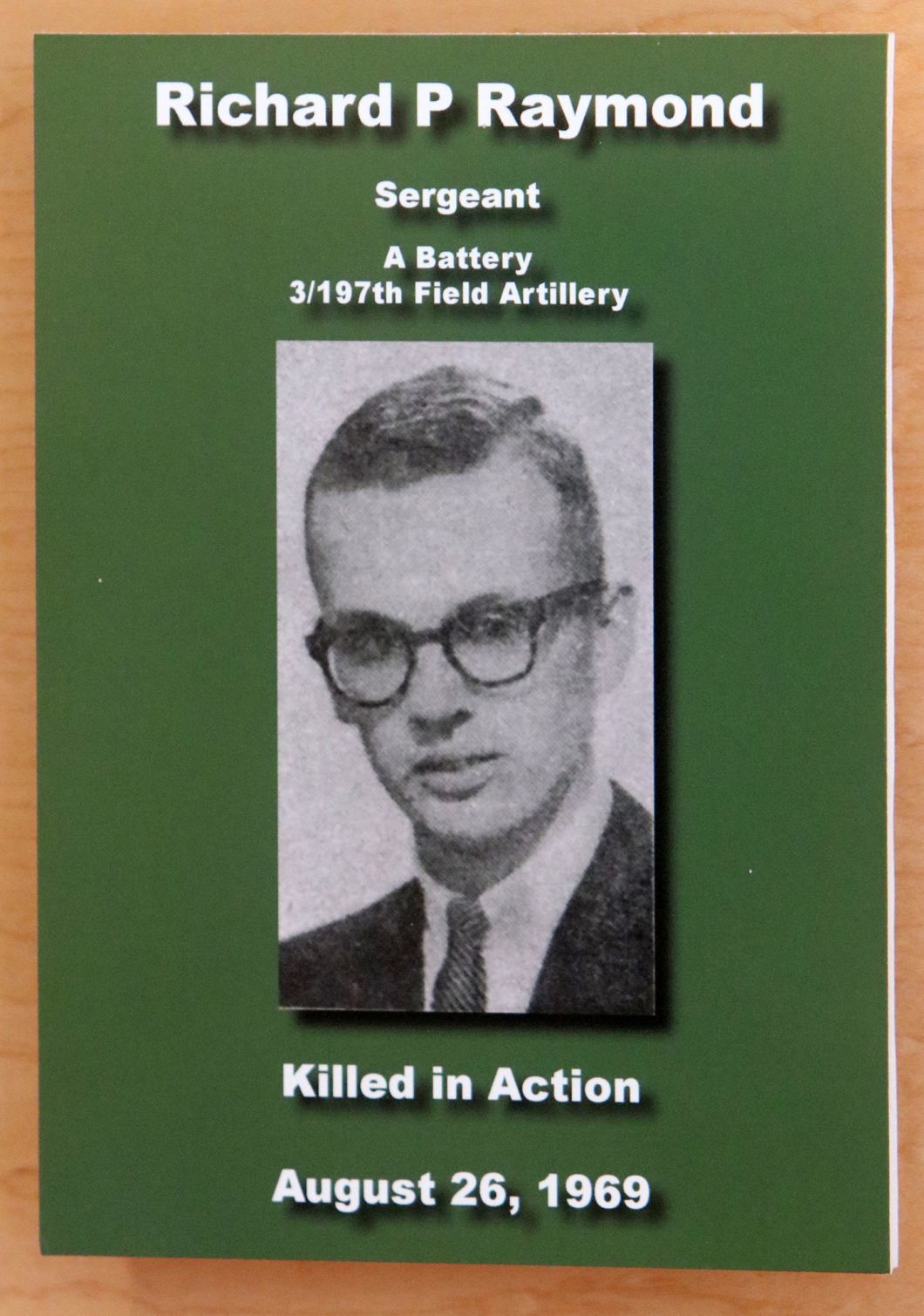 Sgt. Richard P. Raymond